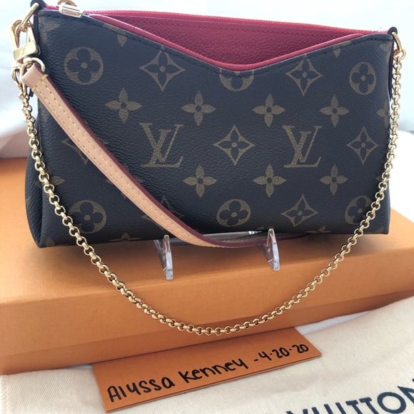 Louis Vuitton Pallas Clutch-Mono/Red - Picture 3 of 8